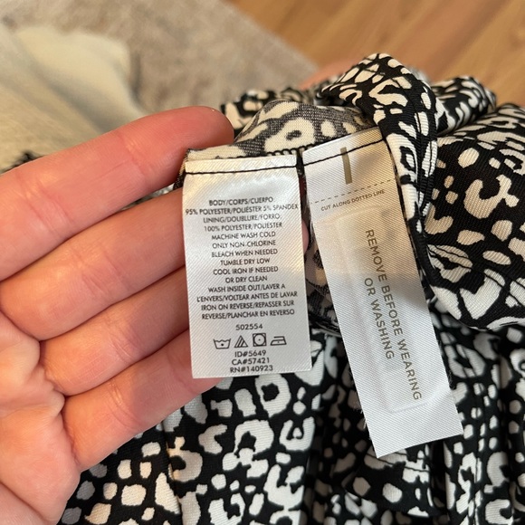 LOFT Leopard Print Wrap Dress - Picture 4 of 7
